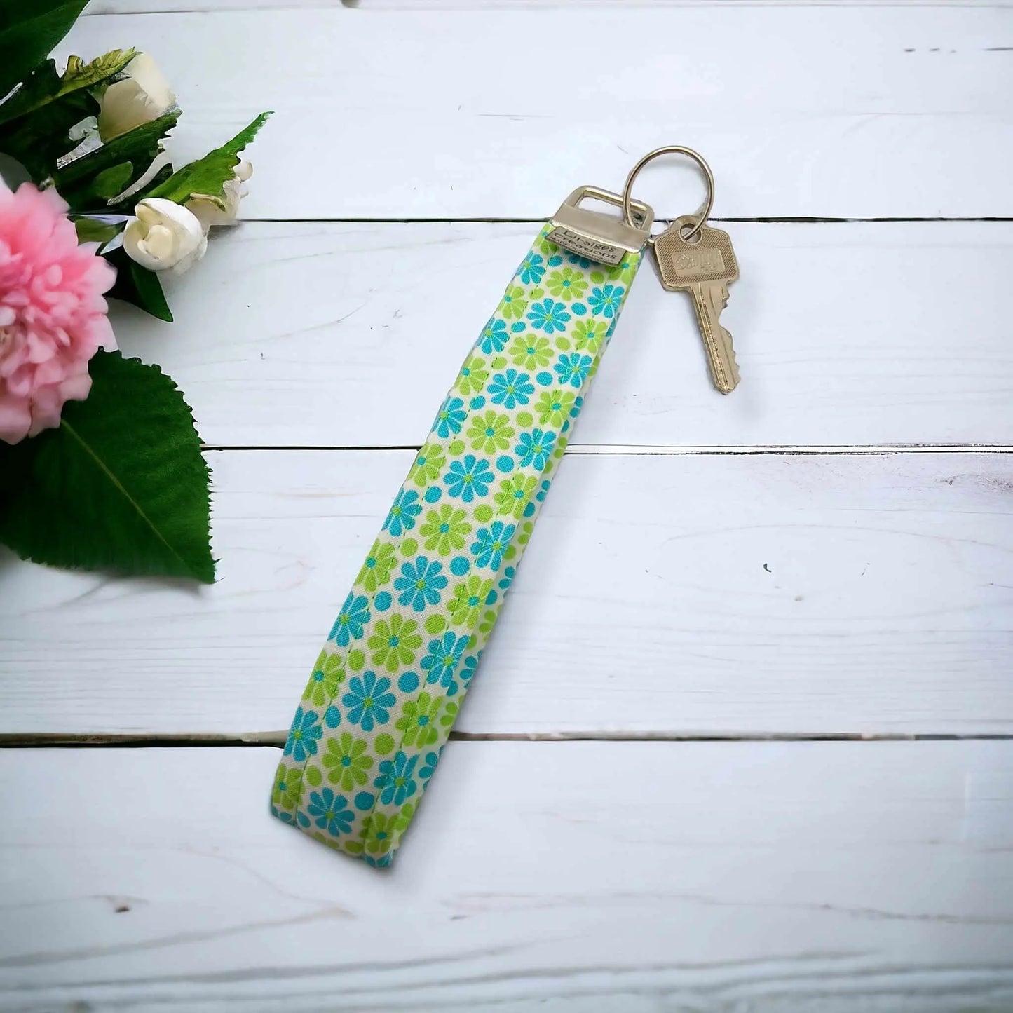 Floral Keychain Wristlet, Key Fob Wristlet, Gift for Mum, Gift for Her, Made in Australia