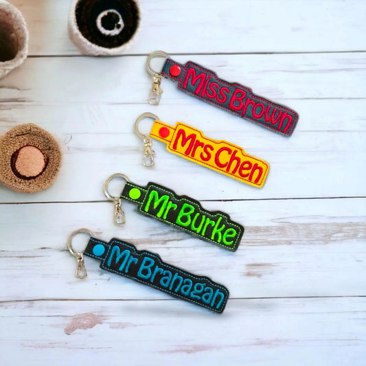 Personalised Name Keychain for Teachers, Personalised gift Suggestions, Christmas Gift Ideas, made in Australia