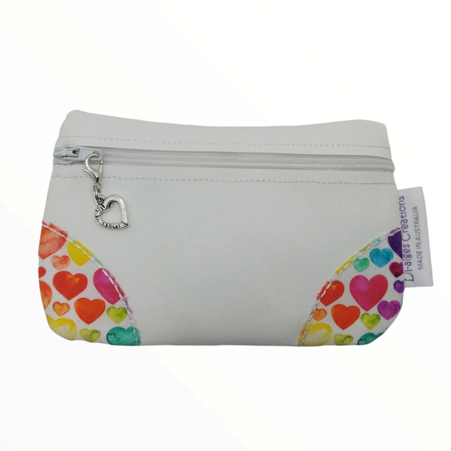 Coin Purse | Colourful Heart Themed Coin Purse | made in Australia