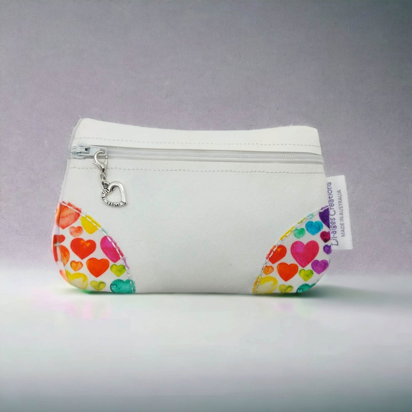 Coin Purse | Colourful Heart Themed Coin Purse | made in Australia