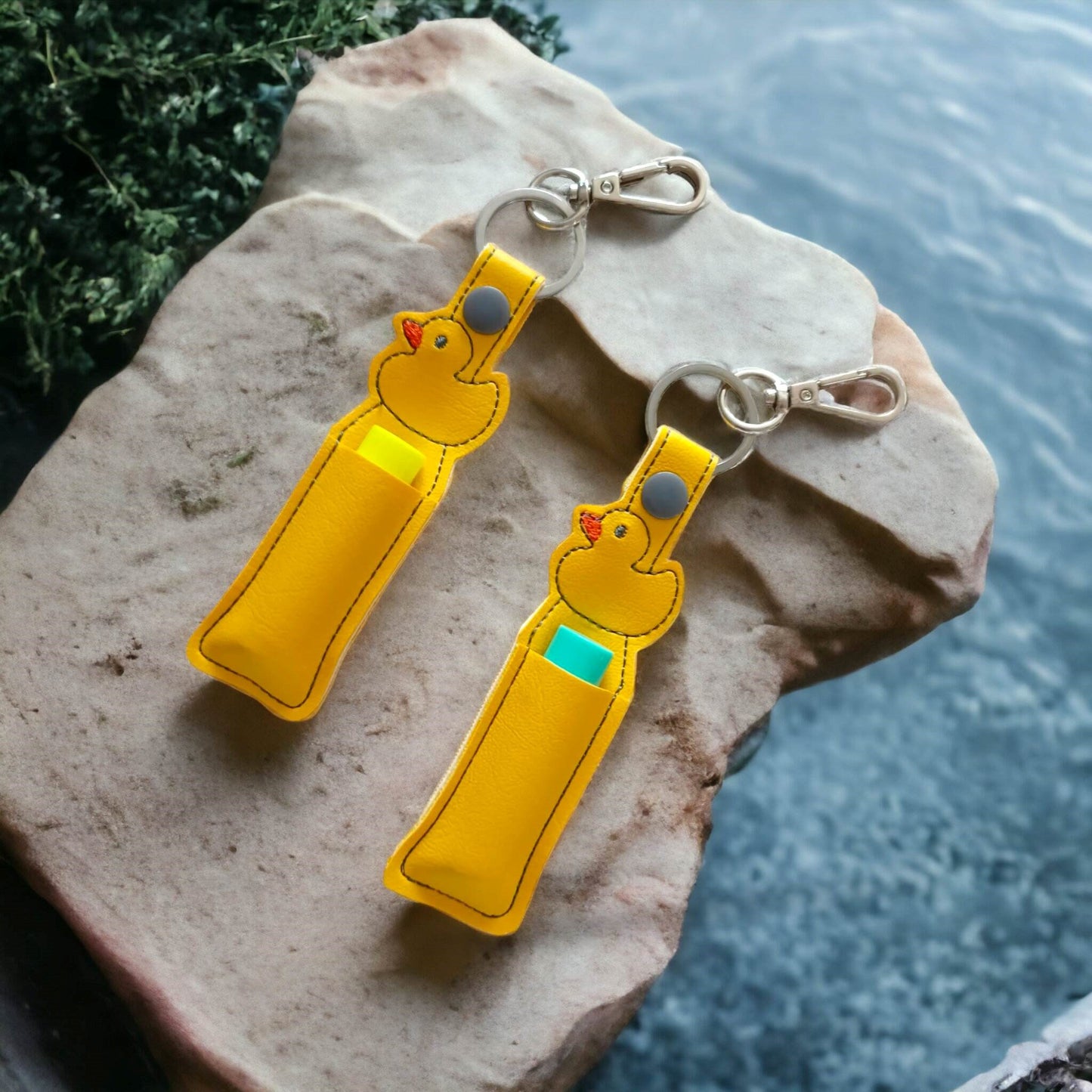 Quack Up Your Lip Balm Game with these Adorable Yellow Duck Lip Balm Holders! Made in Australia